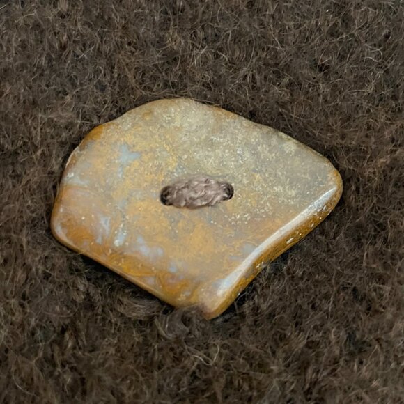 Alpaca crossbody bag with suede leather strap - Picture 7 of 12